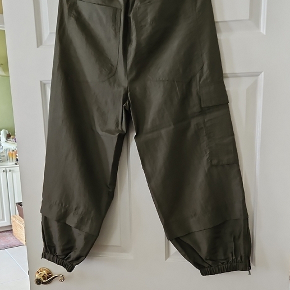 Tibi Green Joggers Small - Picture 3 of 3